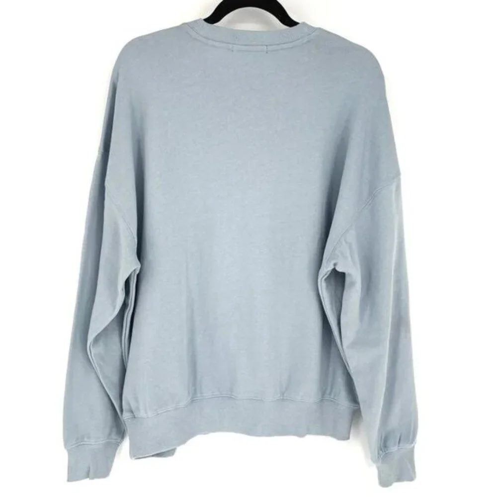 Forever 21 Taurus Zodiac Embroidered Beaded Pearl Oversized Sweater NWT Size M - Picture 5 of 6